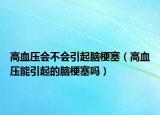 高血压会不会引起脑梗塞（高血压能引起的脑梗塞吗）