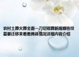 农村土葬火葬全面一刀切殡葬新规哪些坟墓要迁移来看看具体情况详细内容介绍