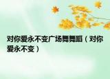 对你爱永不变广场舞舞蹈（对你爱永不变）