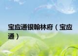 宝应通银翰林府（宝应通）