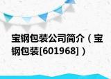 宝钢包装公司简介（宝钢包装[601968]）