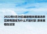 2022年8月30日最新相关报道消息 花呗有额度为什么不能付款 原来真相在这里