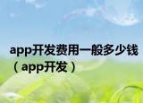 app开发费用一般多少钱（app开发）