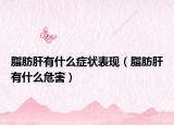脂肪肝有什么症状表现（脂肪肝有什么危害）