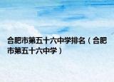 合肥市第五十六中学排名（合肥市第五十六中学）