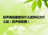 超声换能器是将什么能转化为什么能（超声换能器）