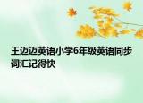 王迈迈英语小学6年级英语同步词汇记得快
