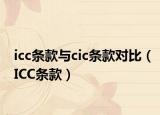 icc条款与cic条款对比（ICC条款）
