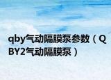 qby气动隔膜泵参数（QBY2气动隔膜泵）