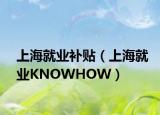 上海就业补贴（上海就业KNOWHOW）