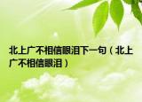 北上广不相信眼泪下一句（北上广不相信眼泪）