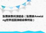 张惠妹惠州演唱会（张惠妹Ameizing世界巡回演唱会柳州站）