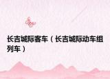 长吉城际客车（长吉城际动车组列车）