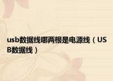usb数据线哪两根是电源线（USB数据线）