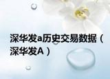 深华发a历史交易数据（深华发A）