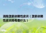 消除激素依赖性皮炎（激素依赖性皮炎排毒是什么）