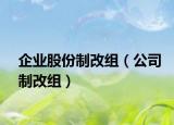 企业股份制改组（公司制改组）