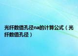 光纤数值孔径na的计算公式（光纤数值孔径）