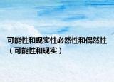 可能性和现实性必然性和偶然性（可能性和现实）