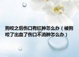 狗咬之后伤口有红肿怎么办（被狗咬了出血了伤口不消肿怎么办）