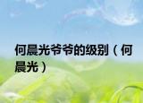 何晨光爷爷的级别（何晨光）