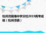 杭州湾镇海中学分校2019高考成绩（杭州湾镇）