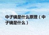 中子镜是什么原理（中子镜是什么）