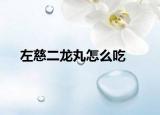 左慈二龙丸怎么吃