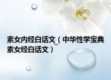 素女内经白话文（中华性学宝典素女经白话文）