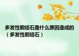 多发性胆结石是什么原因造成的（多发性胆结石）