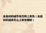 全自动机械手表怎样上发条（全自动机械表怎么上发条图解）