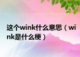 这个wink什么意思（wink是什么梗）