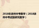 2018年徐州中考数学（2018徐州中考试题研究数学）