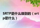 SRTP是什么级别的（srtp是什么）