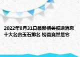 2022年8月31日最新相关报道消息 十大名贵玉石排名 榜首竟然是它