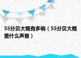 55分贝大概有多响（55分贝大概是什么声音）