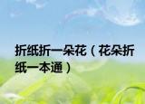 折纸折一朵花（花朵折纸一本通）