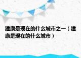 建康是现在的什么城市之一（建康是现在的什么城市）