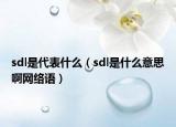 sdl是代表什么（sdl是什么意思啊网络语）