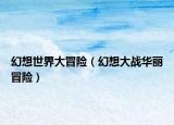 幻想世界大冒险（幻想大战华丽冒险）