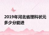 2019年河北省理科状元多少分能进