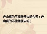 庐山真的不能随便去吗今天（庐山真的不能随便去吗）