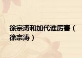 徐宗涛和加代谁厉害（徐宗涛）