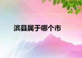 滨县属于哪个市