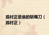 孤村正是谁的斩魄刀（孤村正）