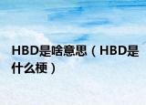 HBD是啥意思（HBD是什么梗）