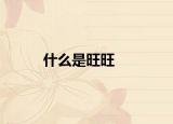 什么是旺旺