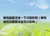 鲜肉需要冷冻一下才能吃吗（鲜肉放在冰箱里冷冻可以吃吗）