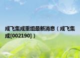 成飞集成重组最新消息（成飞集成[002190]）
