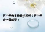 五个元音字母教学视频（五个元音字母教学）